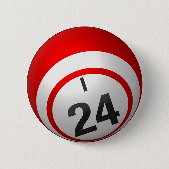 Badge Rond 5 Cm Bouton I 24 Bingo (Devant)