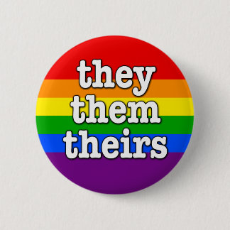 Badge Rond 5 Cm bouton "ils/eux/les leurs"