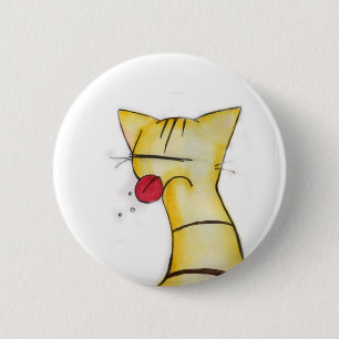 Badge Rond 5 Cm bouton impertinent de chat
