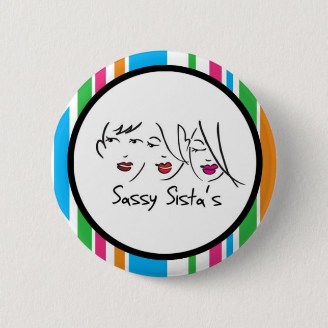 Badge Rond 5 Cm Bouton impertinent du logo de Sista (Devant)