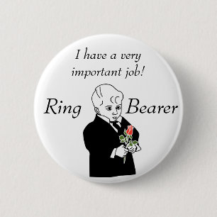 Badge Rond 5 Cm Bouton important du travail