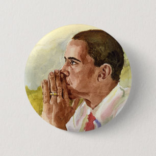 Badge Rond 5 Cm Bouton inaugural commémoratif d'Obama