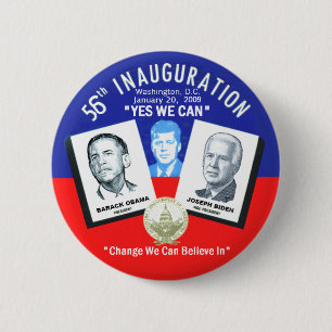 Badge Rond 5 Cm Bouton inaugural de JFK