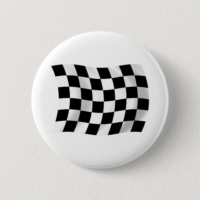 Badge Rond 5 Cm Bouton Indicateur À damiers (Devant)