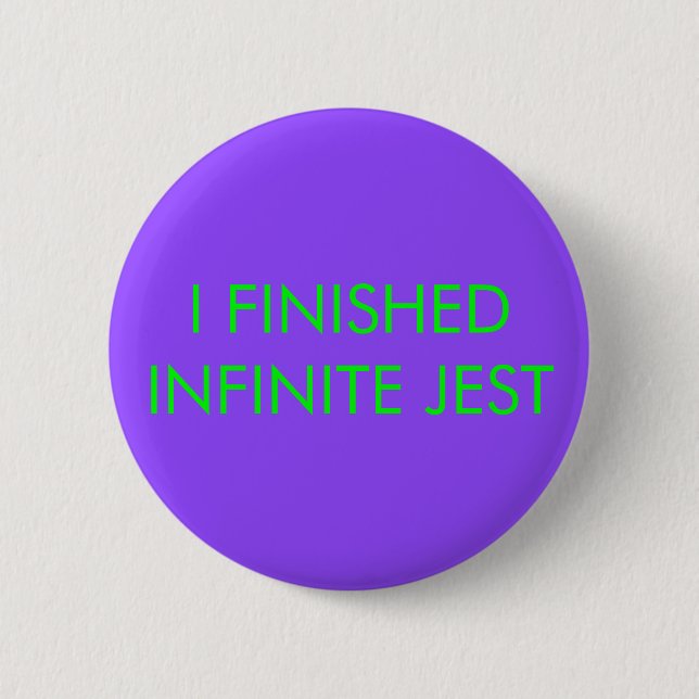 Badge Rond 5 Cm Bouton infini de plaisanterie (Devant)