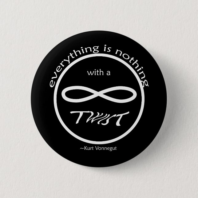 Badge Rond 5 Cm Bouton Infinity Everything Nothing (Devant)