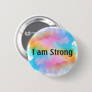 Badge Rond 5 Cm Bouton Inspiration Arc-en-ciel