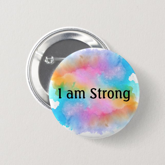 Badge Rond 5 Cm Bouton Inspiration Arc-en-ciel (Devant & derrière)