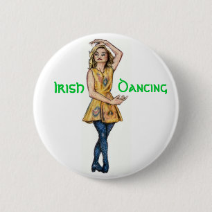 Badge Rond 5 Cm Bouton irlandais de danse