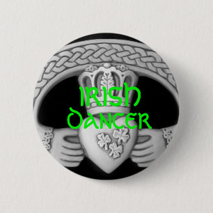 Badge Rond 5 Cm Bouton IRLANDAIS de DANSEUR/Pin - FEIS