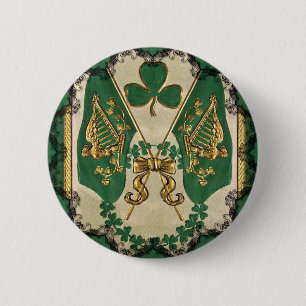 Badge Rond 5 Cm Bouton irlandais de la Saint-Patrick