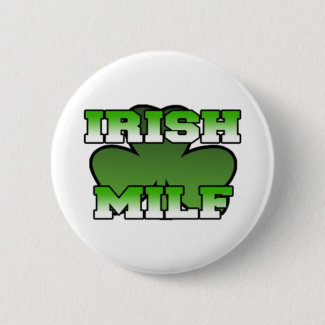 Badge Rond 5 Cm Bouton irlandais de MILF (Devant)
