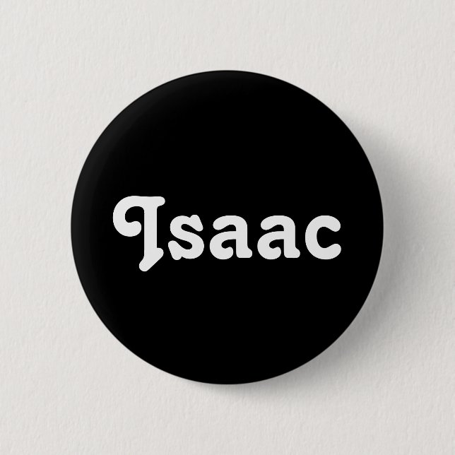 Badge Rond 5 Cm Bouton Isaac (Devant)