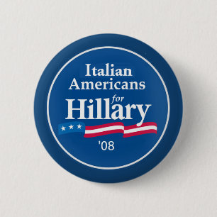 Badge Rond 5 Cm Bouton ITALIEN d'AMÉRICAINS
