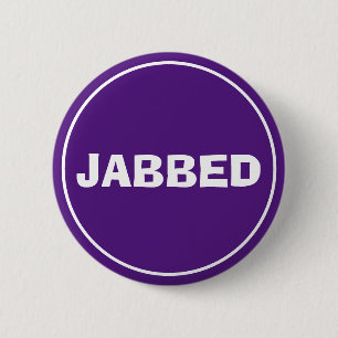 Badge Rond 5 Cm Bouton Jabbed (Royal Purple)