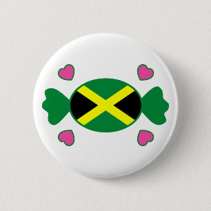 Badge Rond 5 Cm Bouton jamaïcain doux