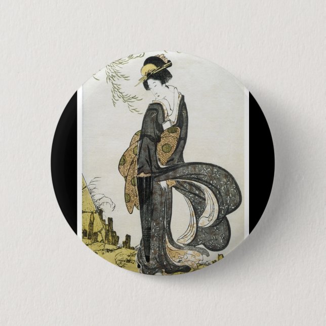 Badge Rond 5 Cm Bouton japonais (Devant)