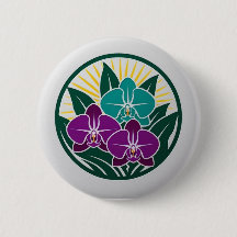 Bouton Jardin d'orchidée vintage - Élégance intemp