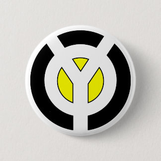 Badge Rond 5 Cm Bouton jaune