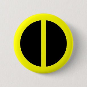 Badge Rond 5 Cm Bouton jaune d'égalité