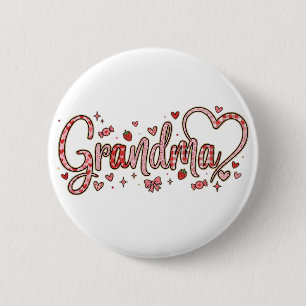 Badge Rond 5 Cm Bouton jolie grand-mère
