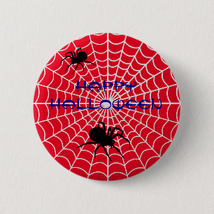 Badge Rond 5 Cm Bouton Joyeux Halloween Spider Pin