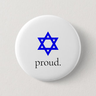 Badge Rond 5 Cm Bouton juif et fier