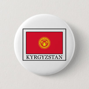 Badge Rond 5 Cm Bouton Kirghizistan
