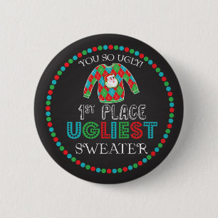 Badge Rond 5 Cm Bouton laid de mauvais goût de récompense de