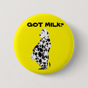 Badge Rond 5 Cm Bouton Lait
