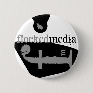Badge Rond 5 Cm Bouton latéral gris assemblé de logos de médias