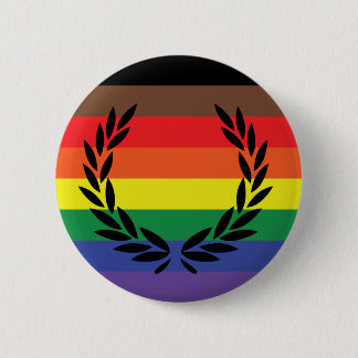 Badge Rond 5 Cm Bouton Laurel Pride