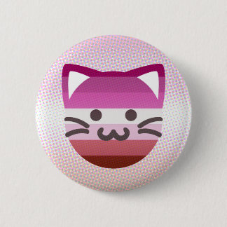 Badge Rond 5 Cm bouton lesbien de chat de fierté
