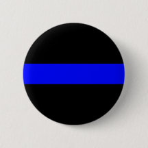 Bouton Ligne Bleue Mince
