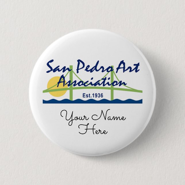 Badge Rond 5 Cm Bouton - Logo SPAA et nom (Devant)