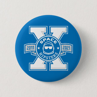 Badge Rond 5 Cm Bouton Logo Space Hipsters® X