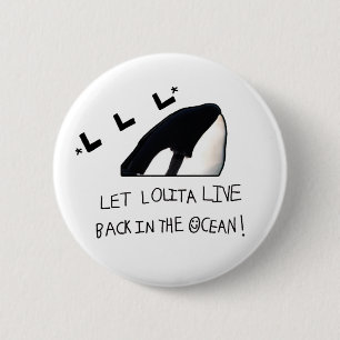 Badge Rond 5 Cm Bouton Lolita Retraite