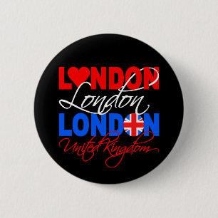 Badge Rond 5 Cm Bouton Londres
