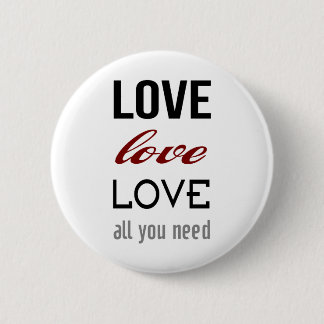 Badge Rond 5 Cm Bouton Love Is All You Need