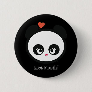 Badge Rond 5 Cm Bouton Love Panda®