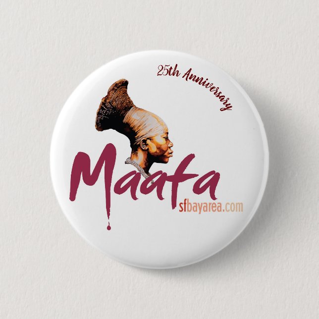 Badge Rond 5 Cm Bouton Maafa (Devant)