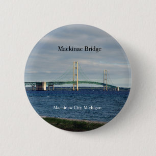 Badge Rond 5 Cm Bouton Mackinaw City
