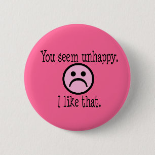 Badge Rond 5 Cm Bouton Malheur