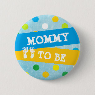 Badge Rond 5 Cm Bouton Maman à être Baby shower