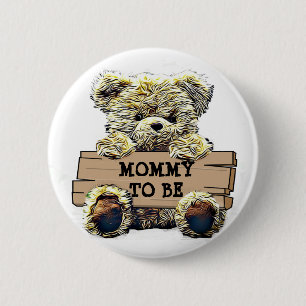 Badge Rond 5 Cm Bouton Maman to Be Baby shower
