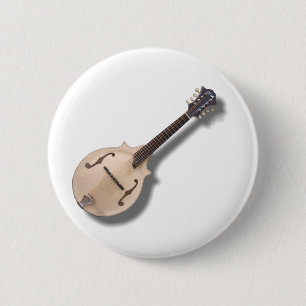 BADGE ROND 5 CM BOUTON MANDOLIN CRÈME
