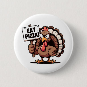 Badge Rond 5 Cm Bouton Manger Pizza Turkey