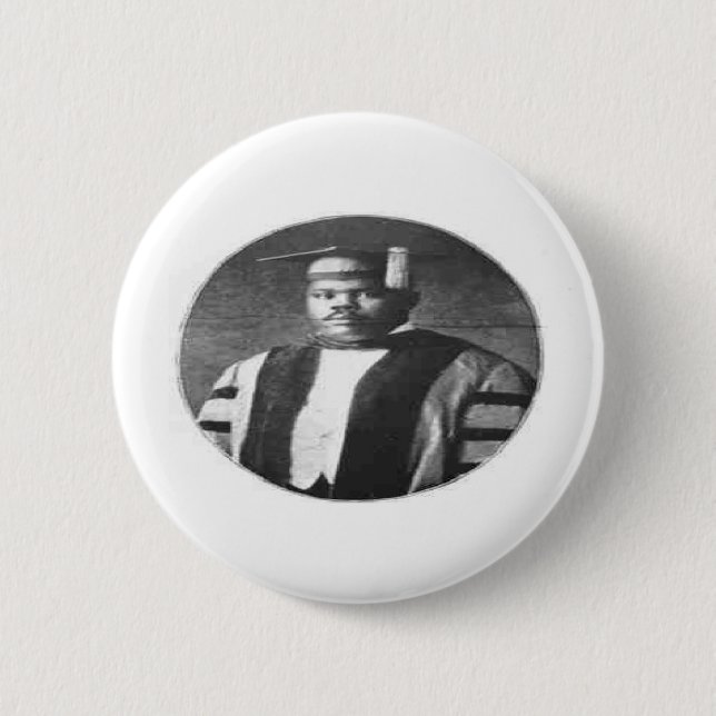 Badge Rond 5 Cm Bouton Marcus Garvey (Devant)