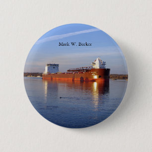 Badge Rond 5 Cm Bouton Mark W. Barker