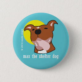 Badge Rond 5 Cm Bouton Max's Tongue Out Happy 2 1/4"